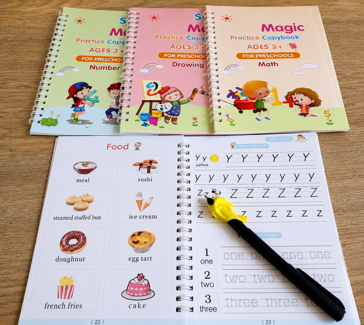 Magic Practice Copybook (4 Book + 10 Refill) (A-127)