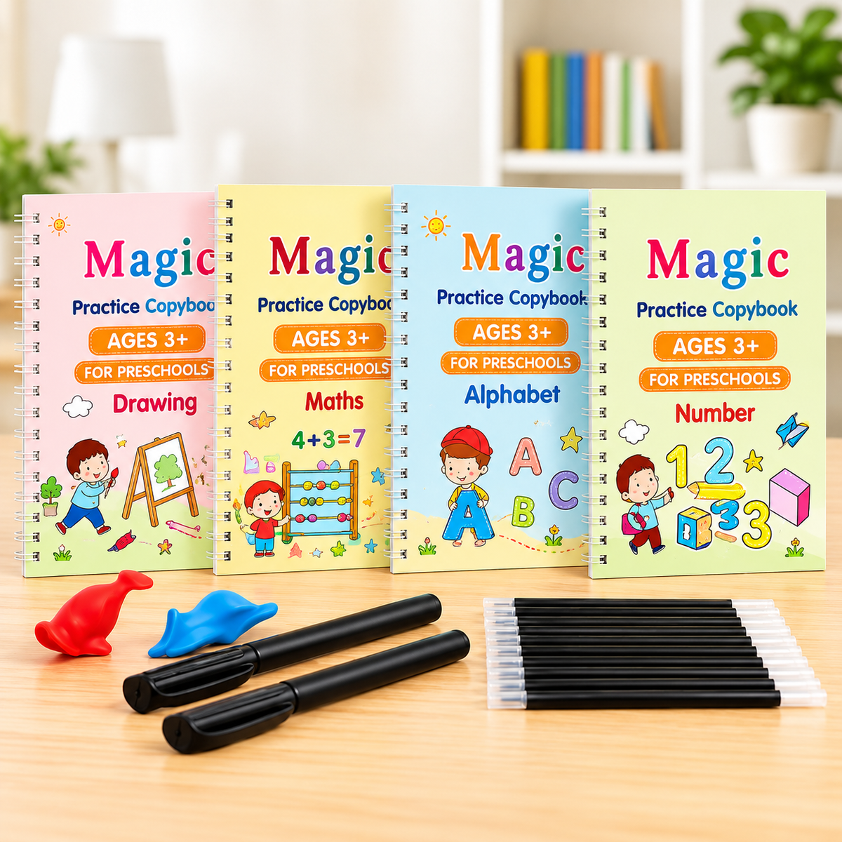 Magic Practice Copybook (4 Book + 10 Refill) (A-127)