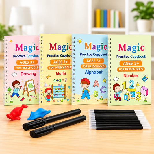 Magic Practice Copybook (4 Book + 10 Refill) (A-127)