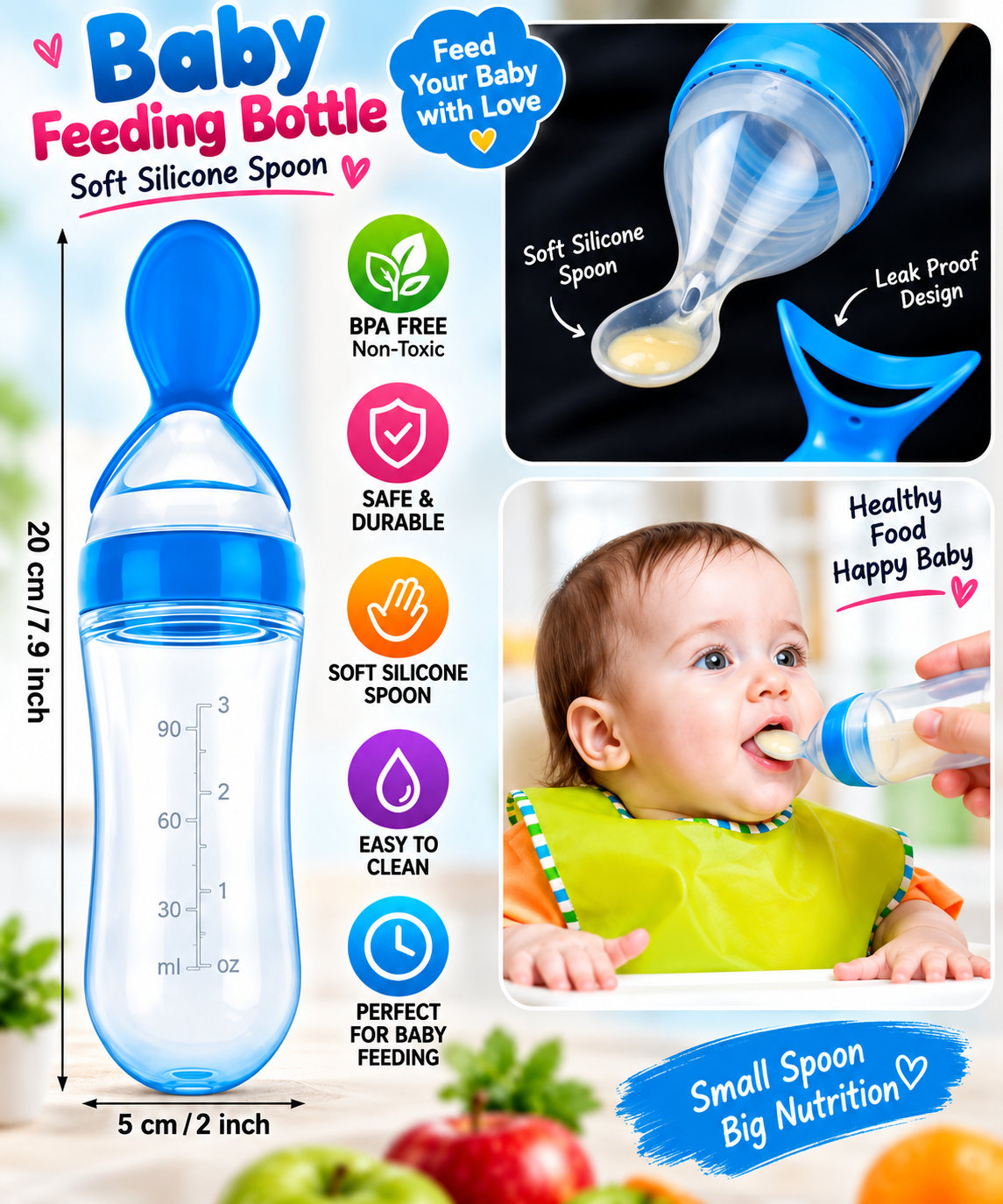 Baby Bottle & Fruit Feeder