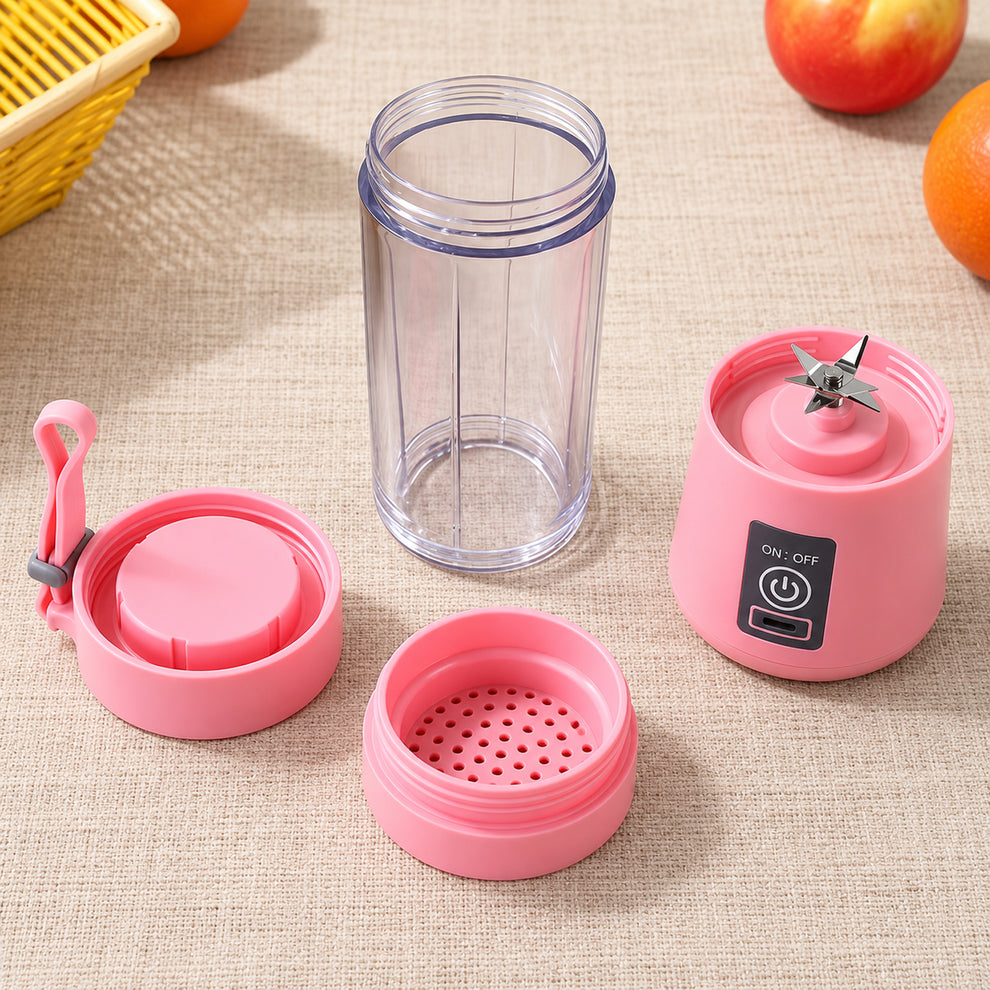 Portable USB Electric Juicer – 6-Blade Blender & Shaker |