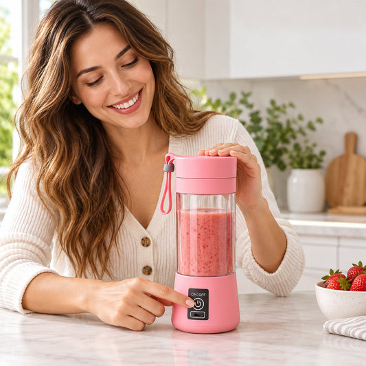 Portable USB Electric Juicer – 6-Blade Blender & Shaker |