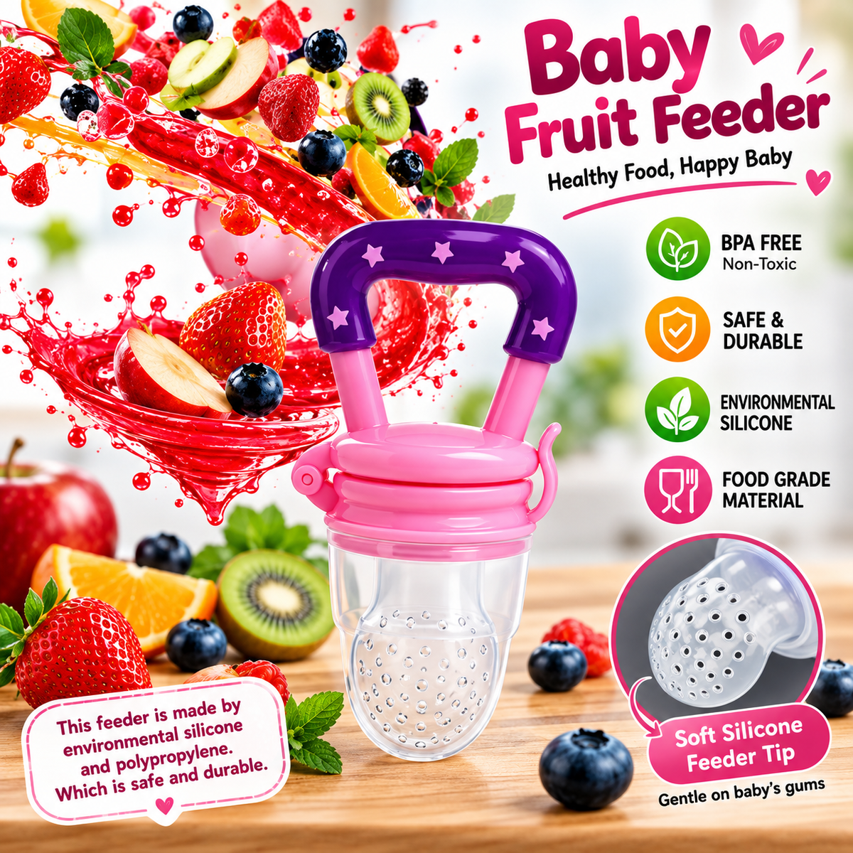 Baby Bottle & Fruit Feeder