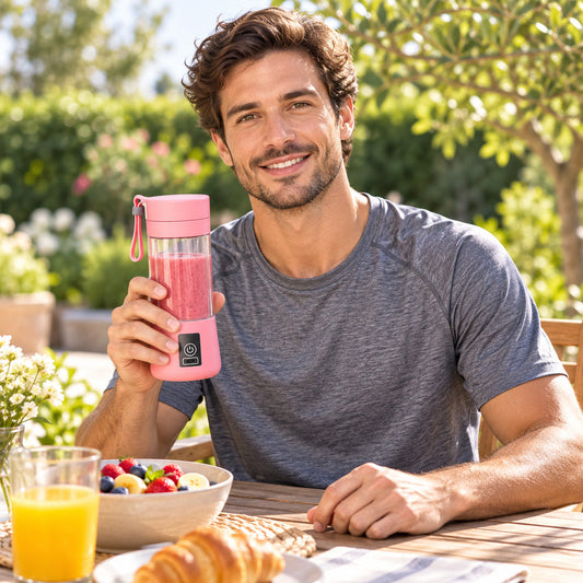 Portable USB Electric Juicer – 6-Blade Blender & Shaker |